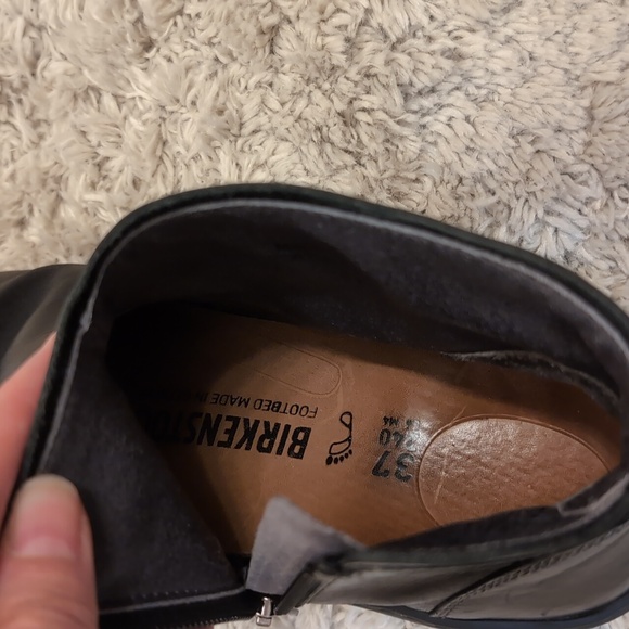Birkenstock Bennington Leather Zip Up Ankle Booties in Black - Picture 14 of 16